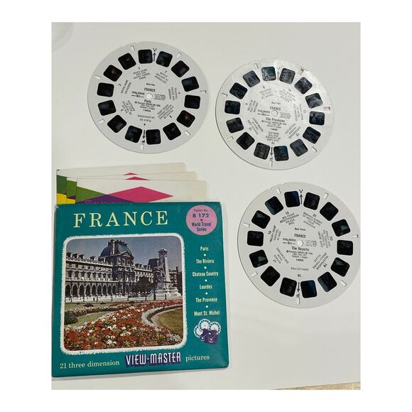 View-Master B172, France, World Travel Series, S4 Packaging, 3 Reel Set - Picture 2 of 9